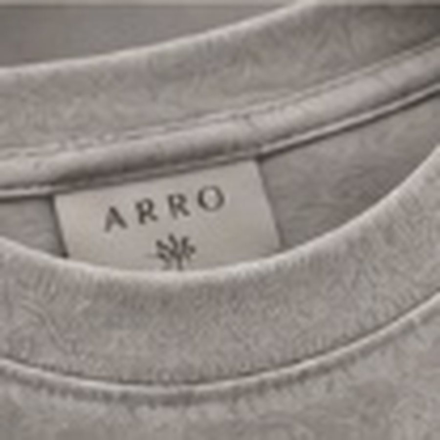 Neckline detail on the Cloud Appliqué Tee