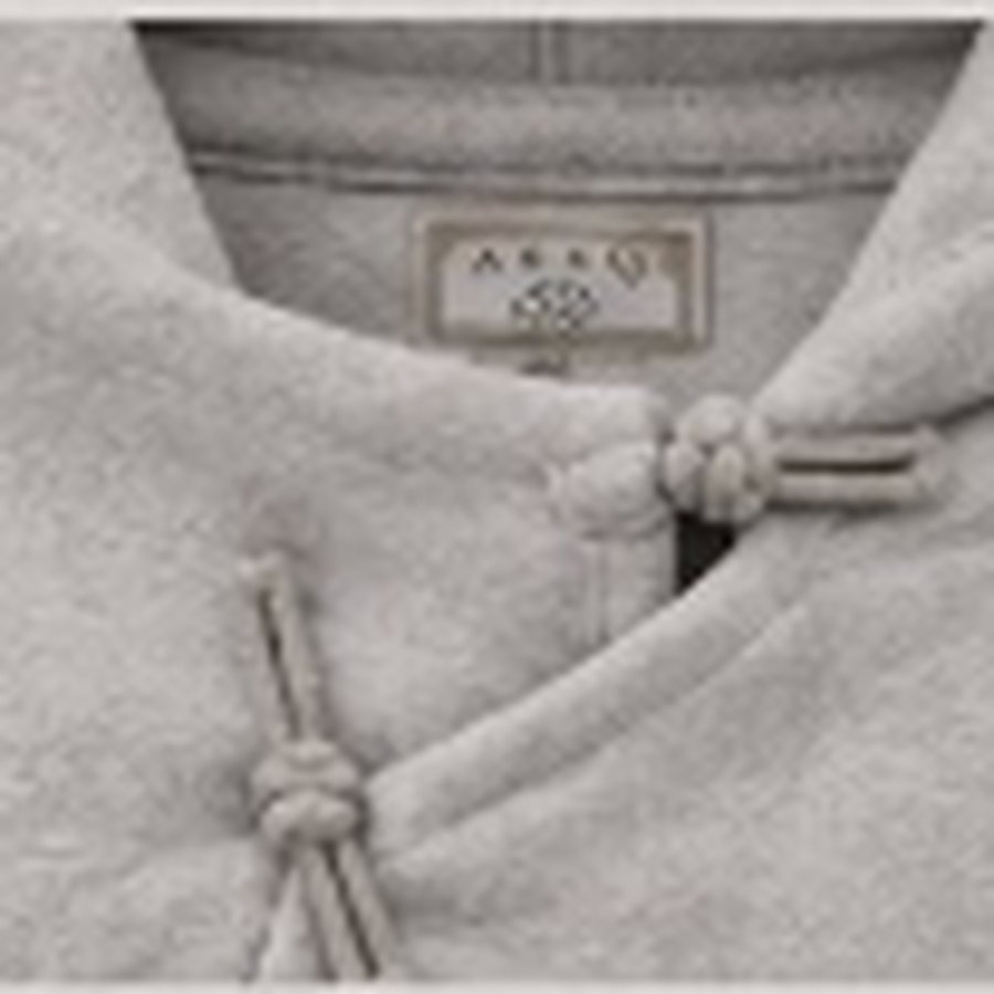 Neckline detail on the Script Hoodie